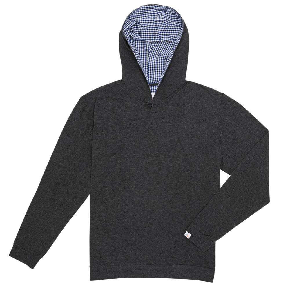 Coastal Crew Nantucket Deckhand Hoodie - Lined Hood Sailing Shirt